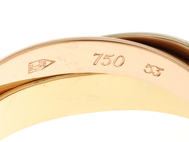 Cartier カルティエ リング 指輪 トリニティリング 3連 3カラー