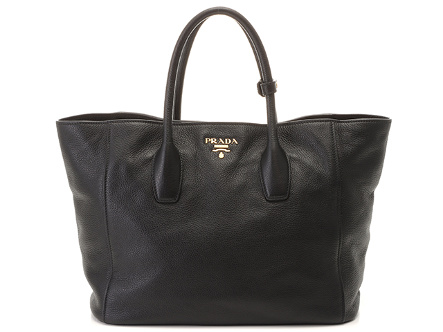 PRADA プラダ 2WAYショルダートートバッグ ブラック カーフ BN2694 ...