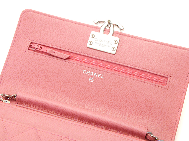 CHANEL シャネル チェーンウォレット A84428 キャビアスキン
