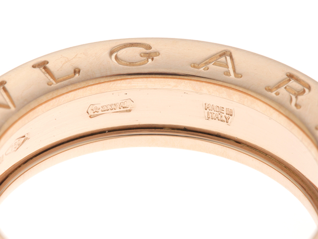 BVLGARI ブルガリ B-zero1 リング XSサイズ PG 6.5g #47【434
