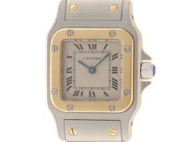 Cartier　カルティエ　サントス　ガルベ　K18/SS　レディース　クオーツ　166930　アイボリー【430】2141000327549