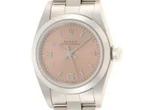 A番 ROLEX ロレックス オイスター パーペチュアル 76080 ピンク【436