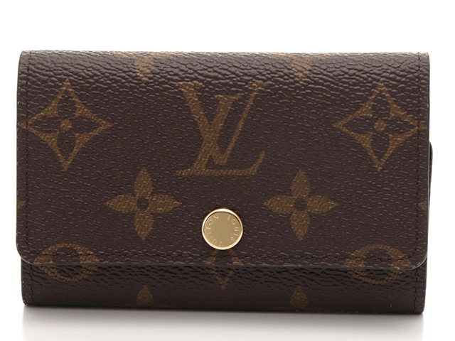 Louis Vuitton ルイヴィトン　キーケースクロスグレインレザー金具色