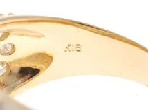 JEWELRY　ジュエリー　 　リング　K18イエローゴールド　　ダイヤモンド3.00　 　7.1g　＃11　2141000340173【472】H