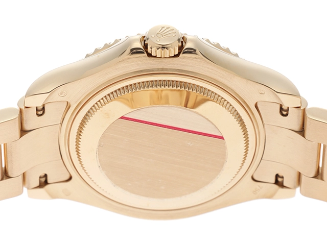 Z番2007年並行品 ROLEX ロレックス 腕時計 ヨットマスター34 168628 ホワイト文字盤 K18イエローゴールド 自動巻き【472】SJ