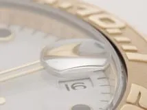 Z番2007年並行品 ROLEX ロレックス 腕時計 ヨットマスター34 168628 ホワイト文字盤 K18イエローゴールド 自動巻き【472】SJ