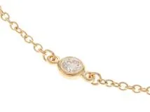 TIFFANY＆Co.　ティファニー　バイザヤード　ブレスレット　　K18イエローゴールド　3ポイントダイヤモンド　1.1ｇ　2141000346786　【472】H