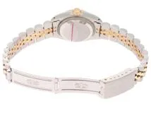 X番 並行 ROLEX ロレックス 時計 デイトジャスト 69173G シャンパンゴールド文字盤 10Pダイヤ YG/SS 自動巻き レディース (2141000347769) M【200】