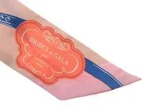 HERMES　エルメス　ツイリー　 BRIDES DE GALA APPLIQUE ローズプードル　新品同様品【472】KS