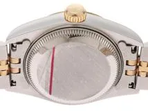 W番　ROLEX　ロレックス　デイトジャスト　69173G　18YG/SS　10Pダイヤ　ゴールド文字盤　レディース　腕時計（2141000348582）【200】C