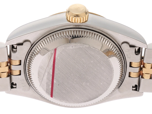 W番　ROLEX　ロレックス　デイトジャスト　69173G　18YG/SS　10Pダイヤ　ゴールド文字盤　レディース　腕時計（2141000348582）【200】C