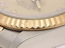 W番　ROLEX　ロレックス　デイトジャスト　69173G　18YG/SS　10Pダイヤ　ゴールド文字盤　レディース　腕時計（2141000348582）【200】C