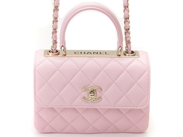 CHANEL シャネル トレンデCC トップハンドル ミニマトラッセチェーンショルダーバッグ AS4654 ラムスキン ピンク  【433】2141000349541 の購入なら「質」の大黒屋（公式）