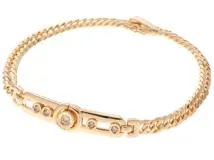 JEWELRY ノンブランド ブレスレット K18 イエローゴールド ダイヤモンド 0.20カラット 14.7g【473】