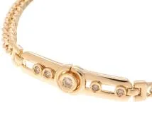 JEWELRY ノンブランド ブレスレット K18 イエローゴールド ダイヤモンド 0.20カラット 14.7g【473】
