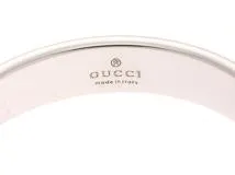 GUCCI　グッチ　アイコン　リング　WGホワイトゴールド　約4.1g　21号　2141000354873【432】