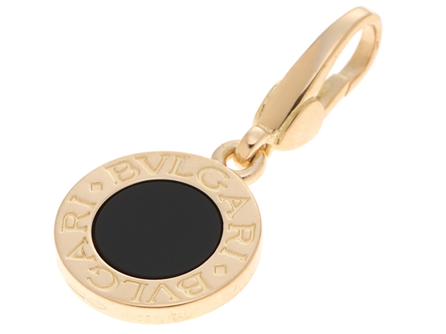 BVLGARI ブルガリ BBチャーム K18イエローゴールド オニキス 4.0