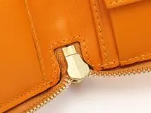 GUCCI　グッチ　ラウンド財布 オレンジ　レザー　321117　アウトレット品【431】2141000357461