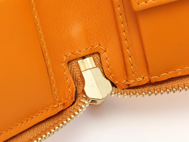 GUCCI　グッチ　ラウンド財布 オレンジ　レザー　321117　アウトレット品【431】2141000357461