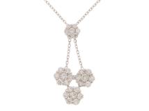 JEWELRY　ジュエリー　ネックレス　K18　ホワイトゴールド　ダイヤモンド1.00ct　約4.5g　2141000358420【207】