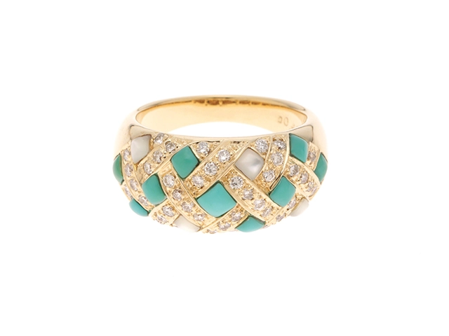 JEWELRY ノンブランドジュエリー リング 11号 K18/ターコイズ(トルコ石