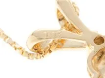 JEWELRY　ジュエリー　ネックレス　K18イエローゴールド　ターコイズ/ダイヤモンド0.02ct　約3.3g　2141000359151【207】