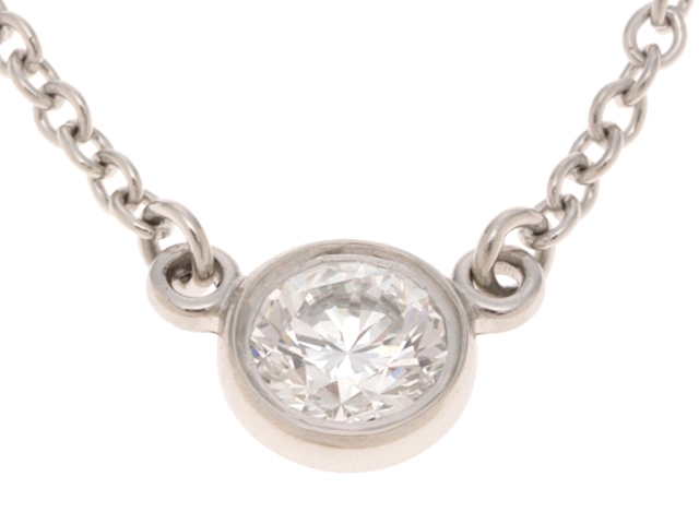 TIFFANY&Co. ティファニーバイザヤードネックレス プラチナ950 楽天市場】ティファニー バイザヤード ネックレス プラチナPT950