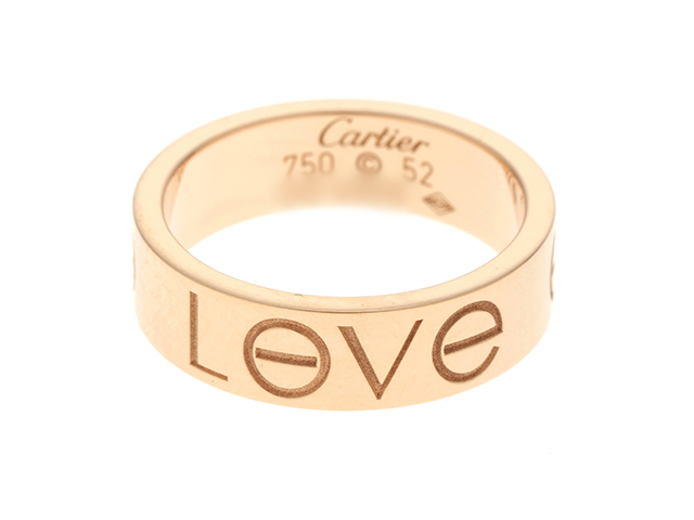 Cartier　カルティエ　ラブ　LOVE　リング　ピンクゴールド　PG　6.7ｇ　52号　箱付き【430】2141100034668