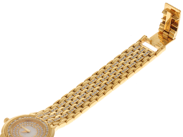 CITIZEN シチズン アセンダ・ダイヤベゼル K18 シェル文字盤 ダイヤ