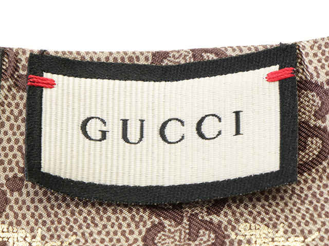 GUCCI グッチ GGビーシルクネックボウ ブラック／レッド シルク 499226