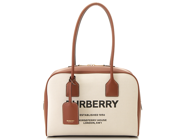 BURBERRY バーバリー ホースフェリー ミディアム ハーフキューブバッグ