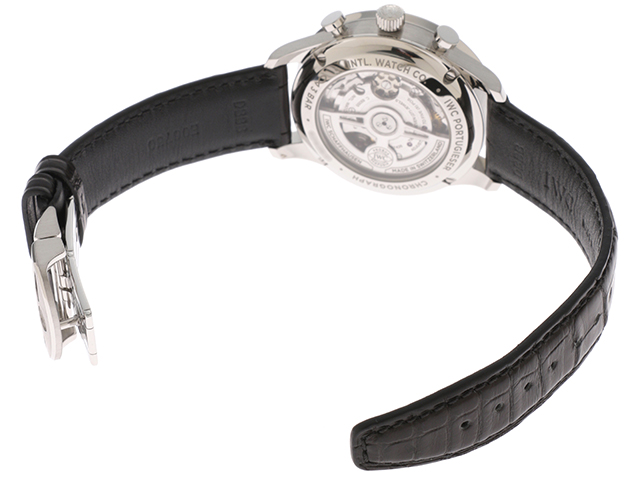 IWC ポルトギーゼ・クロノグラフ IW371606 青文字盤 メンズ 時計