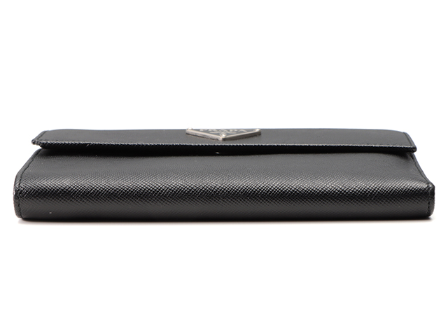 PRADA 三つ折財布 サフィアーノ 黒 PRADA プラダ 三つ折り財布 サフィアーノ ブラック BL0803 【472】A の