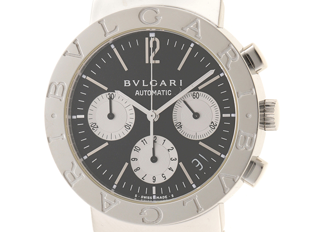 BVLGARI ブルガリブルガリ クロノグラフ BB38SSCH ステンレス