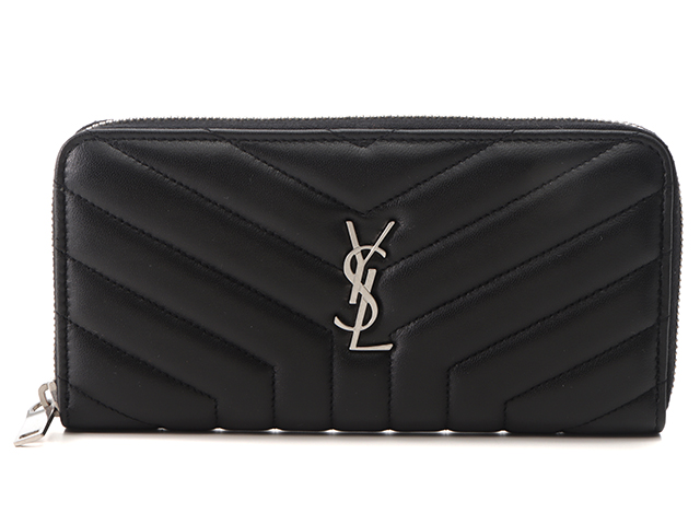 SAINT LAURENT サンローラン YSL ラウンドファスナー長財布 504952 レザー ブラック 【471】 の購入なら「質」の大黒屋（公式）