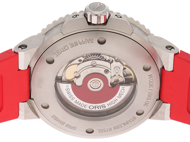 ORIS　オリス　ｱｸｲｽﾃﾞｲﾄﾚﾘｰﾌ　01 733 7730 4153-07　SS/ラバー　自動巻き　グレー【432】
