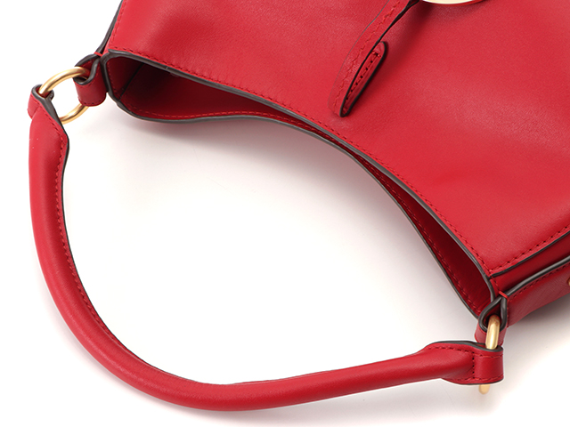 TORRY BURCH トリーバーチ 2WAYショルダーバッグ レッド カーフ  