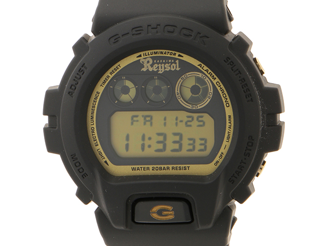 CASIO　カシオ　G-SHOCK･柏レイソル30周年記念モデル　DW-6900FS　クォーツ　樹脂　メンズ　 イエロー【430】2141100525500