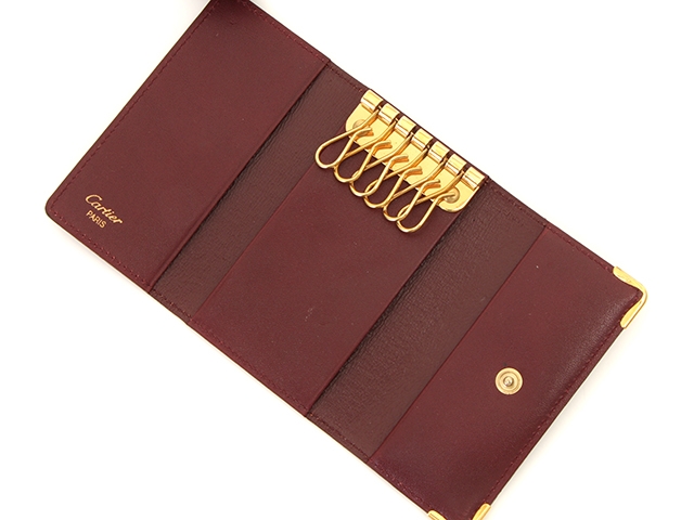 Cartier カルティエ 6連キーケース ボルドー レザー【472】 の購入なら