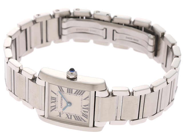 Cartier カルティエ タンクフランセーズSM SS レディース 腕時計 クオーツ ホワイト文字盤 W51008Q3【460】2141100536070  の購入なら「質」の大黒屋（公式）