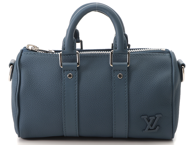 Louis Vuitton ルイヴィトン キーポルXS レザー ブルー M81003【430