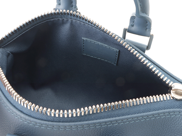 Louis Vuitton ルイヴィトン キーポルXS レザー ブルー M81003【430