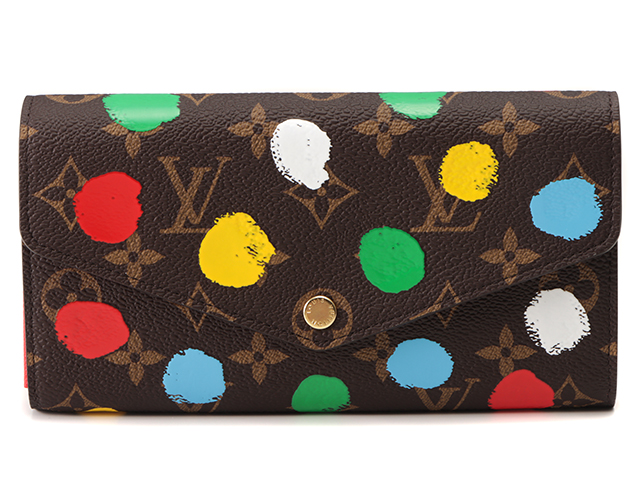 LOUIS VUITTON　ルイ ヴィトン　 長財布 LV×YK ポルトフォイユ サラNM（草間彌生コラボ2023） ペインティッドドット　 M81980　未使用品【472】ＡＨ