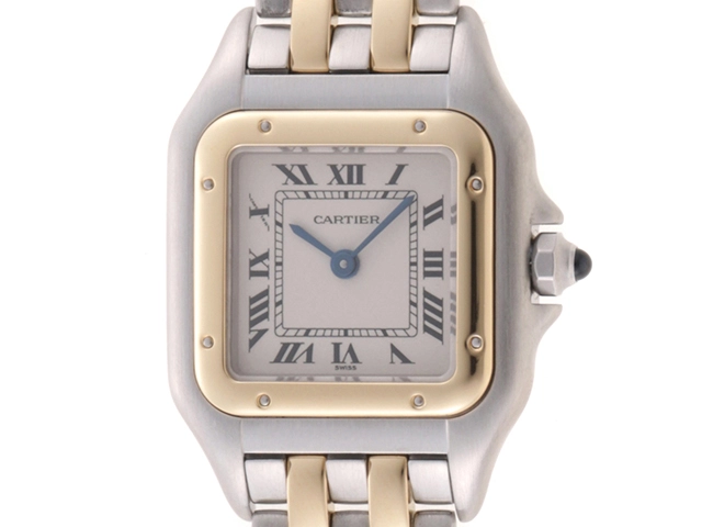 CARTIER カルティエ パンテールSM W25029B6 2ロウ クオーツ SS/YG