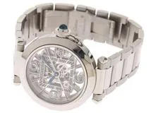 Cartier カルティエ　メンズ オートマチック　パシャ ドゥ カルティエ ウォッチ WHPA0007　スケルトン文字盤 SS【472】HK
