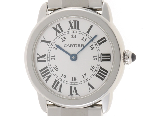 Cartier カルティエ ロンド・ソロSM W6701004 ステンレス シルバーローマ文字盤 女性用クオーツ時計【473】  の購入なら「質」の大黒屋（公式）