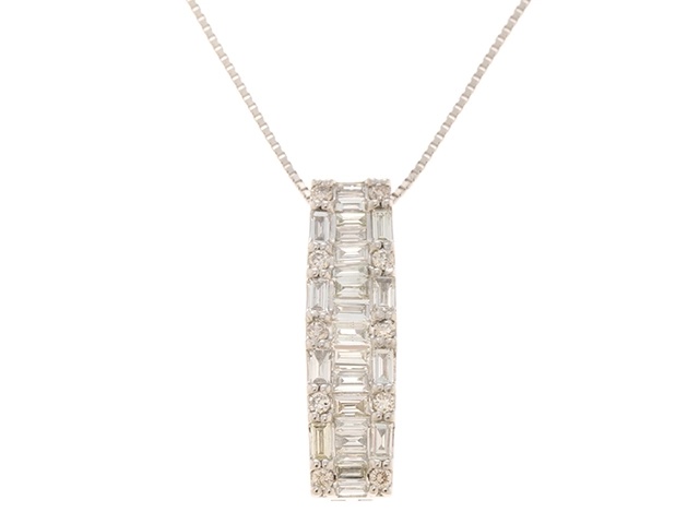 Pt900 (トップ), Pt850 (チェーン) ネックレスダイヤ JEWELRY ジュエリー ネックレス プラチナ チェーンPT850/トップPT900