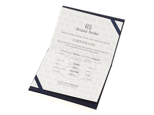 SEIKO　グランドセイコー エボリューション９コレクション　自動巻き　SLGC001　クロノグラフ　ネイビ　セラミック　100ｍ防水　チタン　TI　定価：1815000【432】2141100568453
