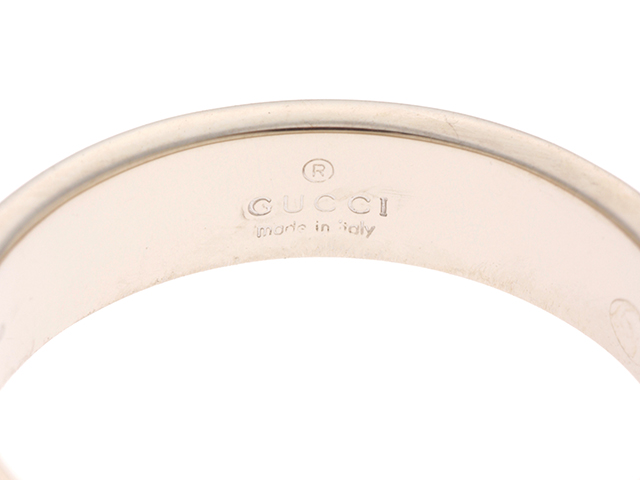 GUCCI グッチ アイコンリング K18 ホワイトゴールド 3.6g 9号