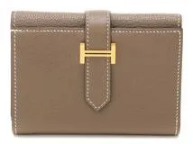 HERMES エルメス 折り財布 ベアンコンビネ エトゥープ GP金具 HERMES エルメス 折り財布 ベアンコンビネ エトゥープ GP金具